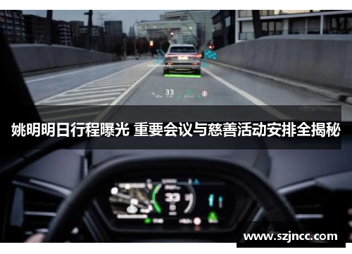 姚明明日行程曝光 重要会议与慈善活动安排全揭秘